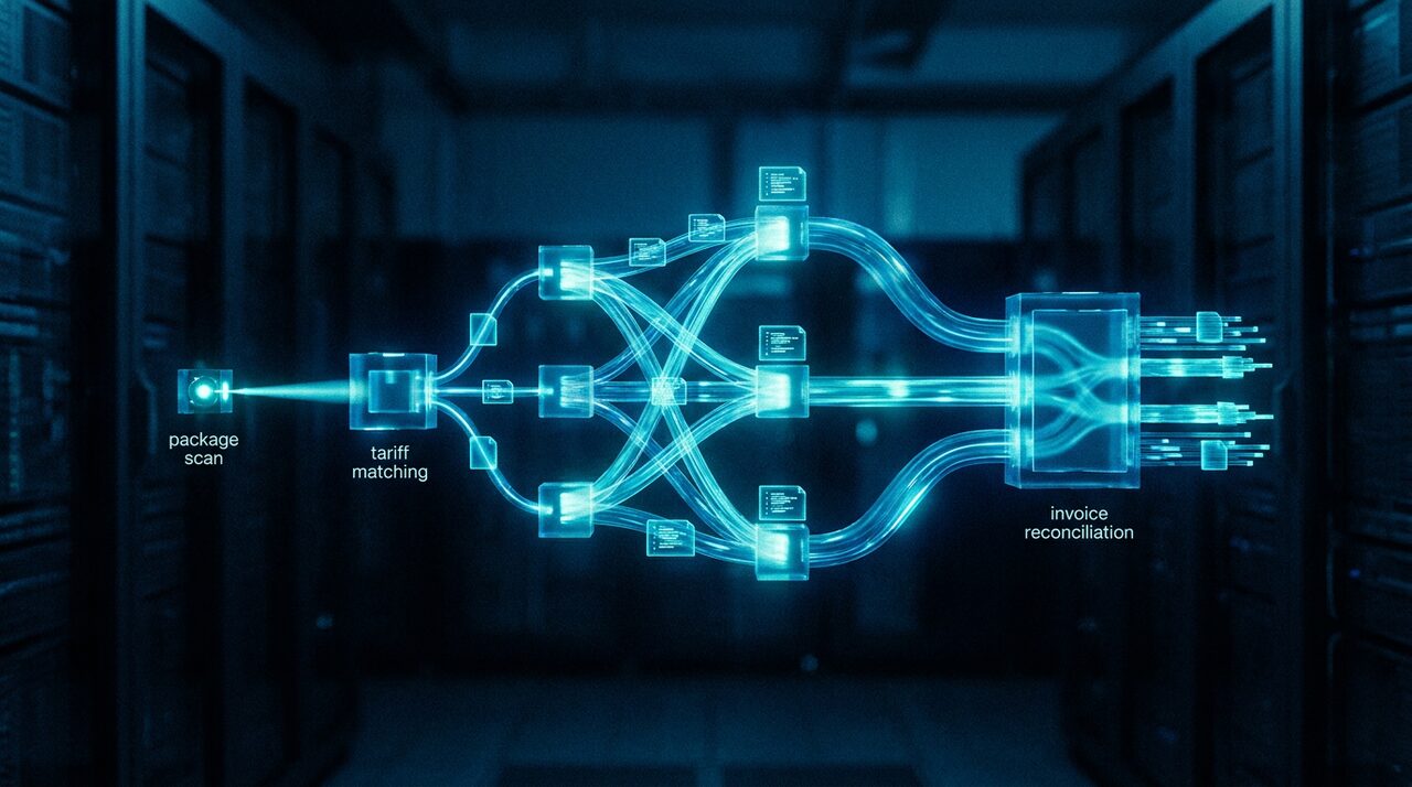 Workflow-Diagramm Frachtabrechnungs-Audit-Pipeline